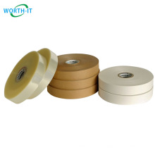 Brown White Cutstom Printing Logo Banding Roll Kraft Paper Strapping Tying Raw Material Tape